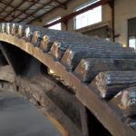 Hardfacing toothed wheel 14